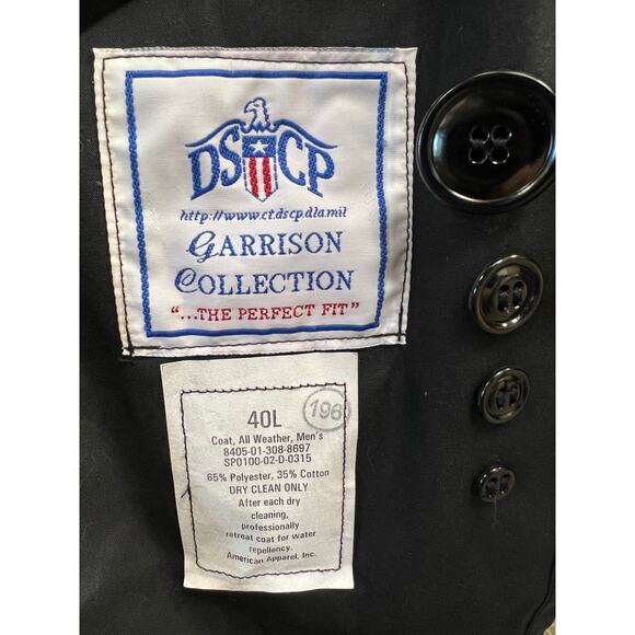 American Apparel, Inc Military Trench Coat Size‎ 40L - Picture 6 of 6